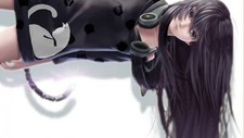Anime girls headphones dark hair Playmat Game Mat Desk