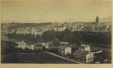 Tirage albuminé Garcin. Vue générale de Berne. Suisse. Switzerland