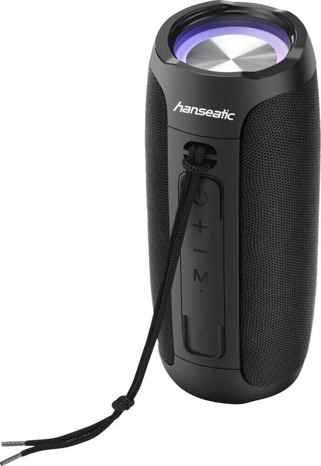 Hanseatic HBT-23S Bluetooth-Lautsprecher Bluetooth 16W schwarz mit Lichteffekten