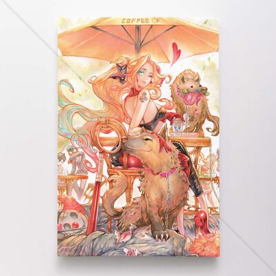 Harley Quinn Poster Canvas Superhero DC Comic Book Comics Wall Art Print #3997