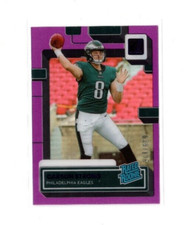 2022 Clearly Donruss Purple Rated Rookie Carson Strong Rookie Card #'d 39/175 RC