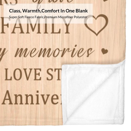 50 Year Anniversary Blanket Gifts for HimHerDadMom50th Anniversary Decoration... - Picture 9 of 9