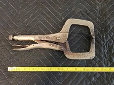 VISE-GRIP 11R Locking C-Clamp, Petersen MFG Co DEWITT, NE.  Made in USA