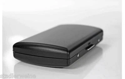 PEARL 12 King Size Cigarette Case (21069-10) / Black Metal/ 2seitig/ Clip - Image 1 of 4