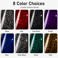 Forged Carbon Fiber Vinyl Film Wrap Roll High Glossy Black Red Sticker Decal Forged Carbon Fiber Vinyl Film Wrap Roll High Glossy Black Red Sticker Decal