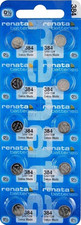 Ten 10 384 SR41SW Renata Watch Battery SR41SW Swiss Made 0 Mercury