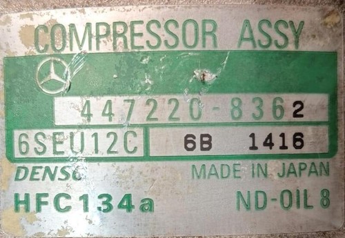 4472208362 klimakompressor MERCEDES-BENZ CLASE A W168 170 CDI 168.008 113960