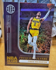 2024 Panini NBA Hoops Frequent Fliers - Tyrese Haliburton - #7 Purple - Pacers