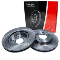 2X Maxgear Bremsschebeiben 280Mm InnenbelÜFtet Vorne Passend FÜR Hyundai Coupe