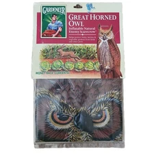 Gardeneer Great Horned Owl Inflatable Garden Scarecrow Dalen 16" NEW
