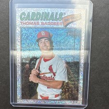 Topps Heritage Thomas Saggese #230 St. Louis Cardinals Silver Sparkle 2026