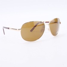 Suncloud Aviator Sunglasses Gold Frame Polarized Brown Lens