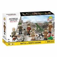 Cobi Klemmbaustein-Set Schlacht Von Monte Cassino, WW2, 73 Teile 6 Figuren, 2063