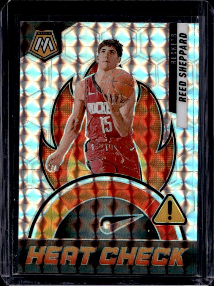2024-25 Mosaic Reed Sheppard Heat Check Rookie RC #11 Rockets