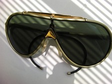 Vintage Vitaloni Derapage 1980s Gold Green Sunglasses Mad Max 80s Paris Dakar Vintage Vitaloni Derapage 1980s Gold Green Sunglasses Mad Max 80s Paris Dakar