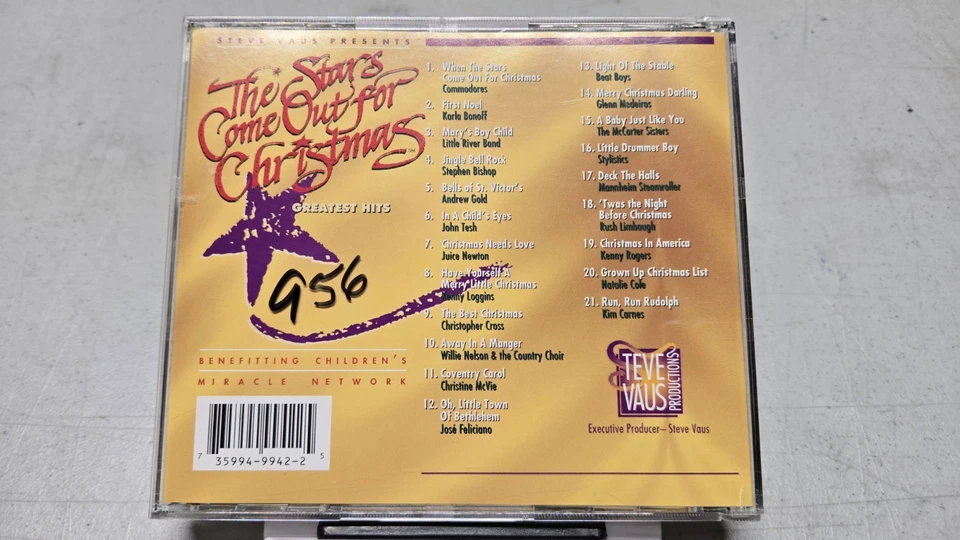 STEVE VAUS PRESENTS: THE STARS COME OUT FOR CHRISTMAS GREATEST HITS CD - XMAS CD - Image 2 of 4