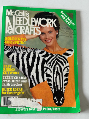 McCall's, vintage American Needlework and Crafts magazine April 1987