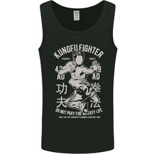 Kung Fu Fighter Mixed Martial Arts MMA Mens Vest Tank Top