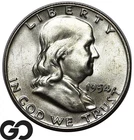 1954-D Franklin Half Dollar, Nice Lustrous Choice BU++