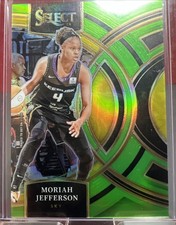 Moriah Jefferson- 2024 Panini WNBA Select Neon Green Prizm #14/75 SP #121 Sky