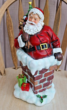 15  High Resin Santa Claus Figurine   Holiday Decor   Hand-Painted Resin Xmas