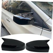 Side Mirror 13-19Nissan sentra Without turn signal cutout Bright Black