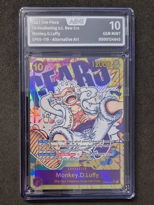 One Piece, Monkey D. Luffy, OP05-119 SEC Alt Art, AOG 10, Englisch