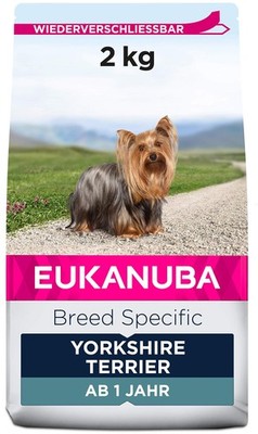 Hundefutter Yorkshire Terrier 2kg Huhn Eukanuba Breed Specific trocken