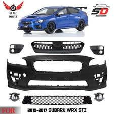 Front Bumper Cover Fascia & Grille Assembly For 2015-2017 Subaru WRX STI