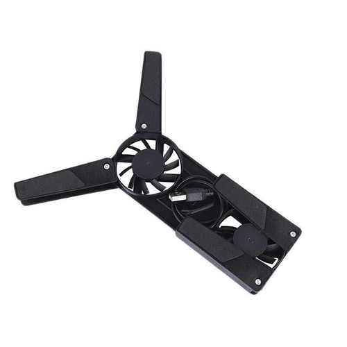 2 Fans Foldable Laptop Cooling Cooler Pad Stand USB Powered For Laptop Notebook - Afbeelding 2 van 5