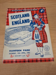 1962 Scotland v England @ Hampden Park 14/4/62