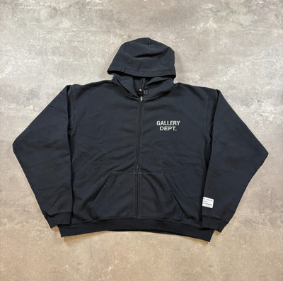 Gallery Dept Dept de la Gallery Zip Hoodie Black Full Zip