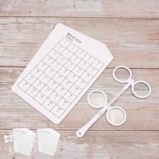 Optical Flipper Adjustable Optometry Plastic Flip 6pcs with Visual Card ...