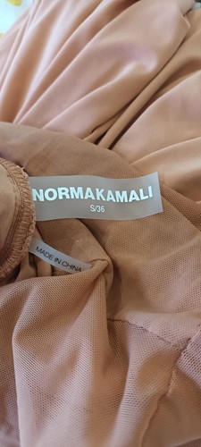Norma Kamali Beige Brown Wrap Around Dress - Picture 5 of 8