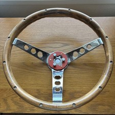 Excellent Mooneyes Vintage Style Wood Steering Wheel