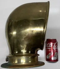 Vintage Brass Ships Cowl Vent 12" tall   16 pounds 1.2 ounces