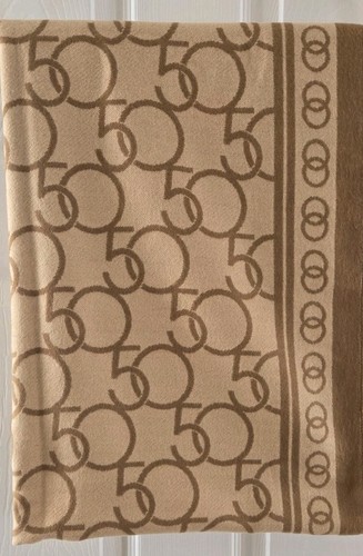 Bloomingdale’s 50th Anniversary Exclusive Logo Scarf-Camel-72 X 26 w/ Fringe - Picture 3 of 6