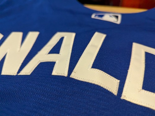 NWT Toronto Blue Jays Donaldson Stitched Jersey Adult M Blue Majestic Cool base - Picture 4 of 9