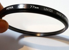 Hoya HMC 77mm UV Filter glass made in Japan
