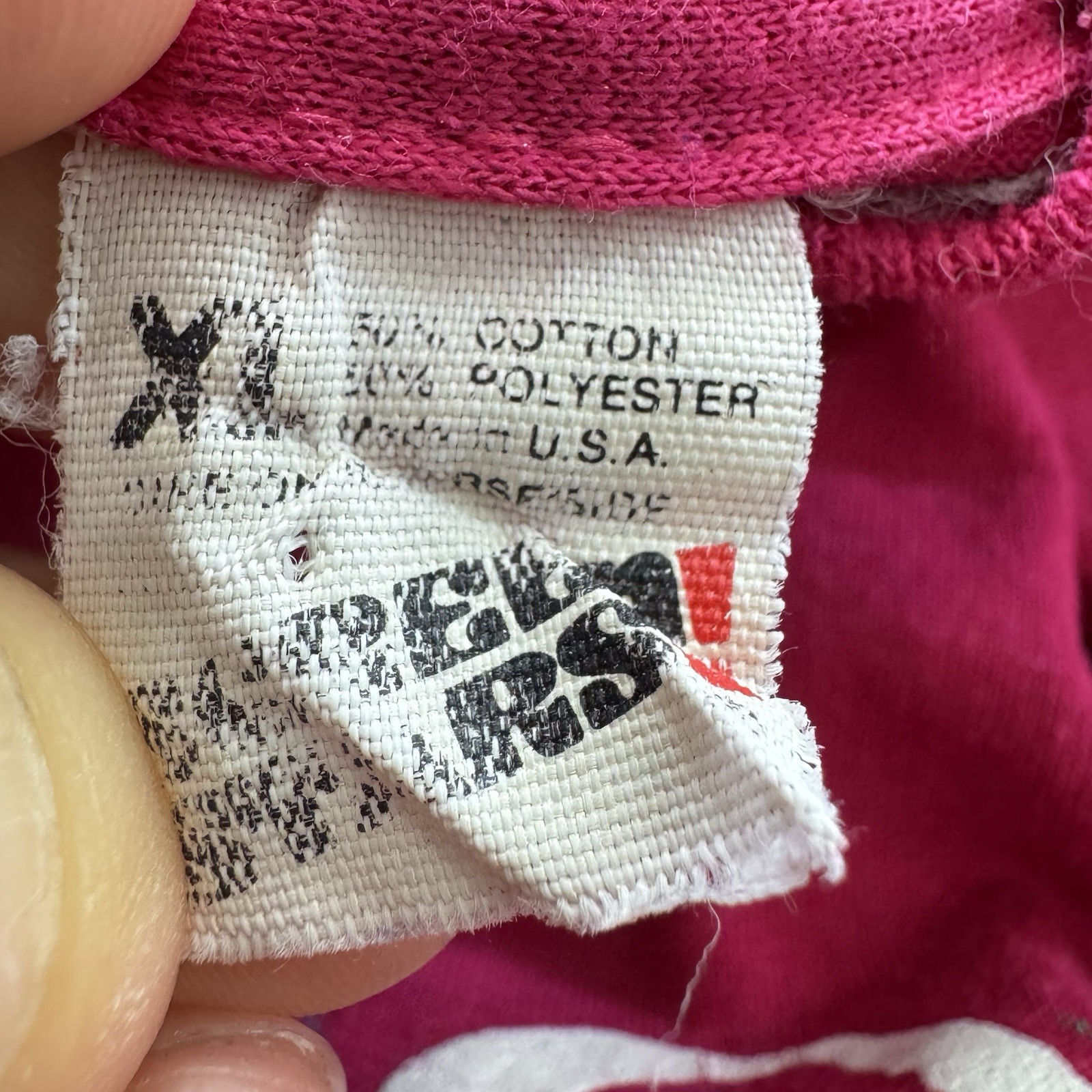 Vtg 80s Antique Music Fair RCA Concert Tee Shirt Screen Stars XL Pink Thin