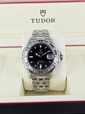 Tudor Prince Date Hydronaut Black Dial 41mm Watch Ref 89190P