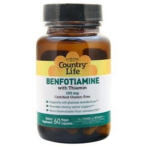 Country Life Benfotiamine with Thiamin 60 vcaps 4690₽