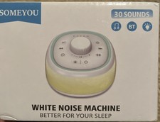 White Noise- Sound Machine with Light Bluetooth, 30 Soothing Sounds