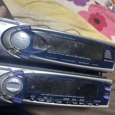 Panasonic CQ-GX555 CX-DX555 1DIN CD and Cassette Car Audio Player