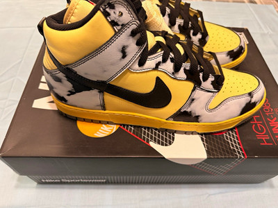 Nike Dunk High 1985 Black Acid Wash Lemon Drop/Black DD9404-700 Men's