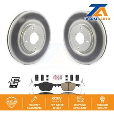 Front Coated Disc Brake Rotors And Ceramic Pads Kit For 2018-2022 Ford EcoSport