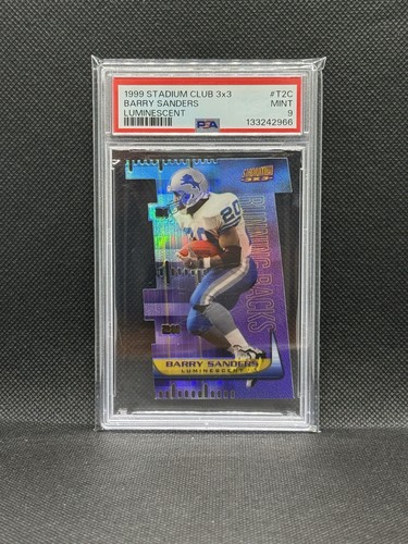 Barry Sanders [Luminescent] #T2C 1999 Stadium Club 3x3 card