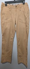 Royal Robbins Beige Organic Cotton Pants Women Hiking / outdoor wear size 6