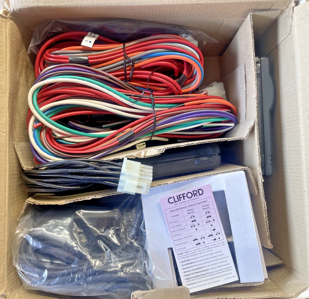 VTG Clifford AvantGuard 4 Mobile Security/Convenience System, NOS
