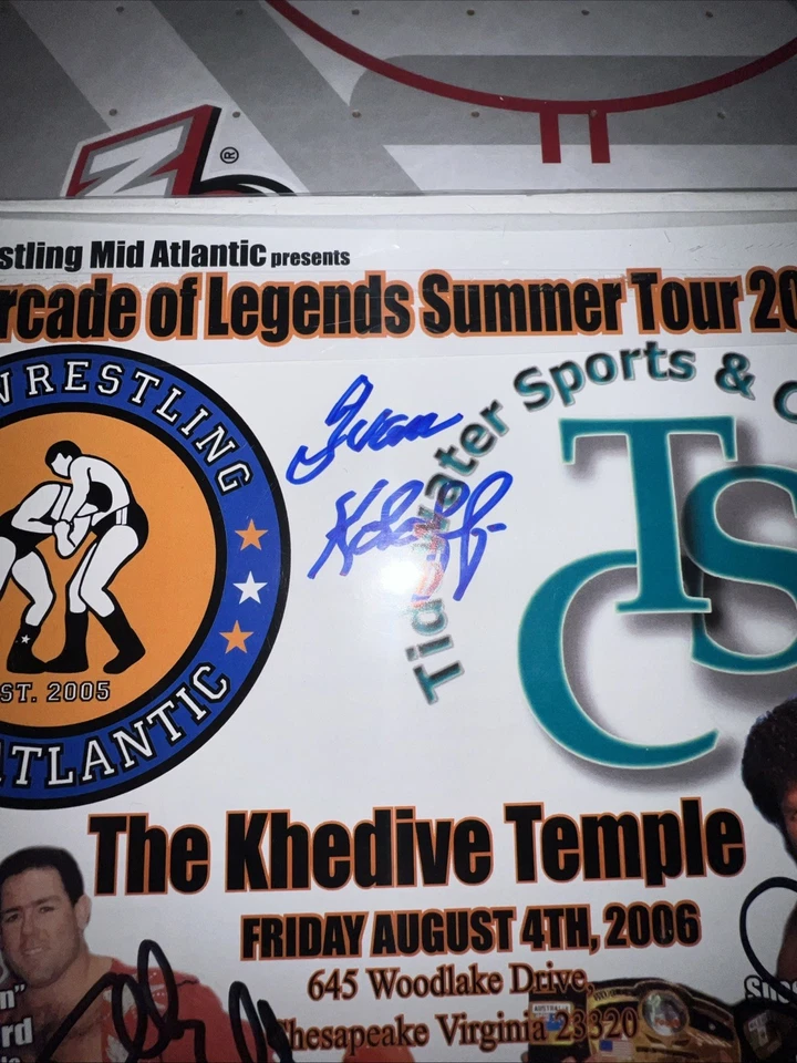 签名 Harley Race、JJ Dillion、Ivan Koloff、Tully Blanchard、Koko 小心 — 第 2/4 张图片